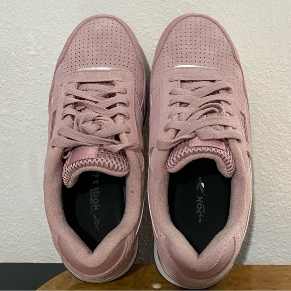 Reebok Harman Women's size 7 M Pink Suede Classic Work Shoes composite Toe - Picture 14 of 15